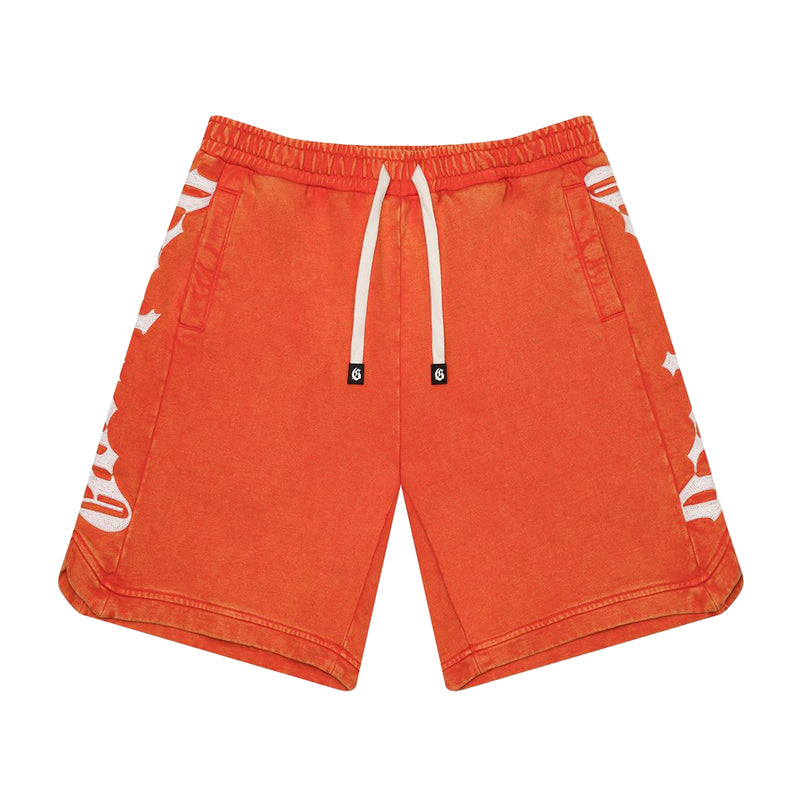 Godspeed Mens Courtside Shorts Orange Wash