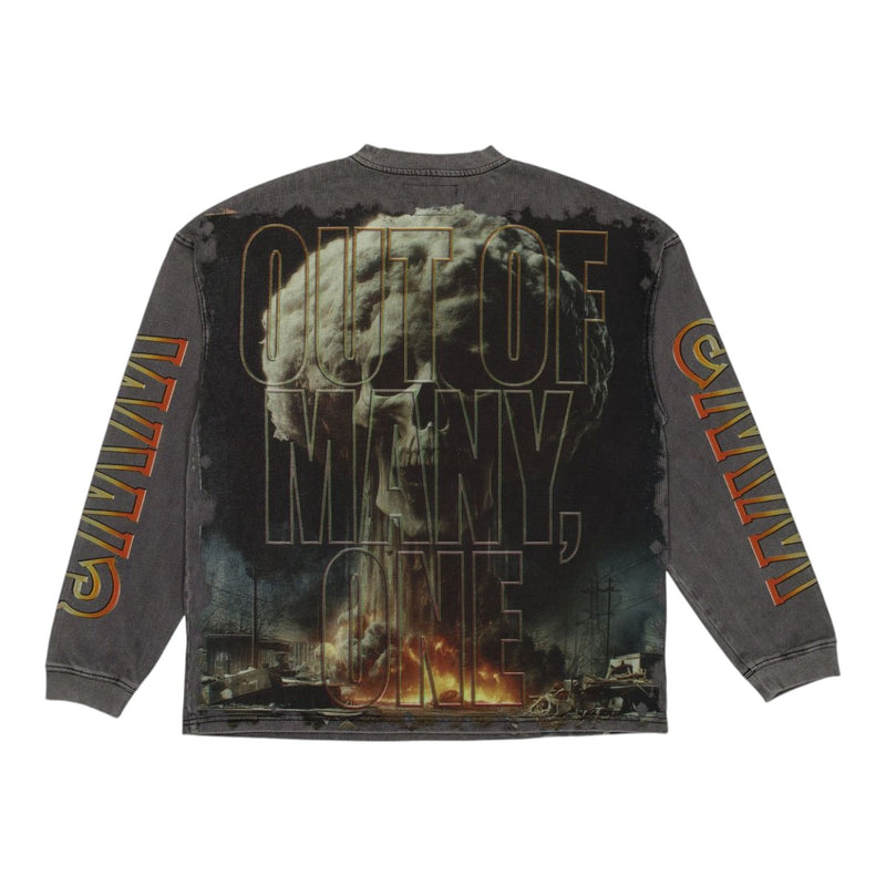 Godspeed Mens Detonator Long Sleeve Shirt Grey Wash