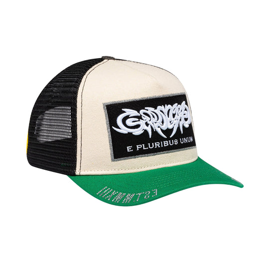 Godspeed Unisex E Pluribus Trucker Hat White/Green