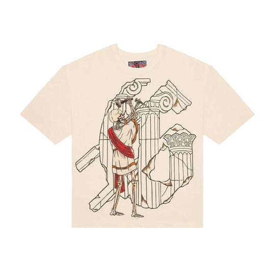 Godspeed Mens Etched in Glory Crew Neck T-Shirt Bone