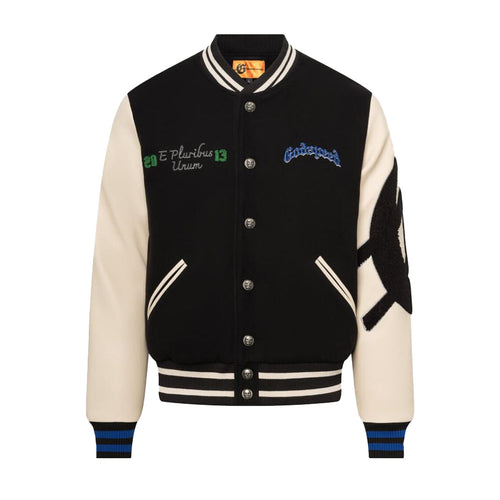 Godspeed Mens F.T.D Wool Varsity Jacket Black/White