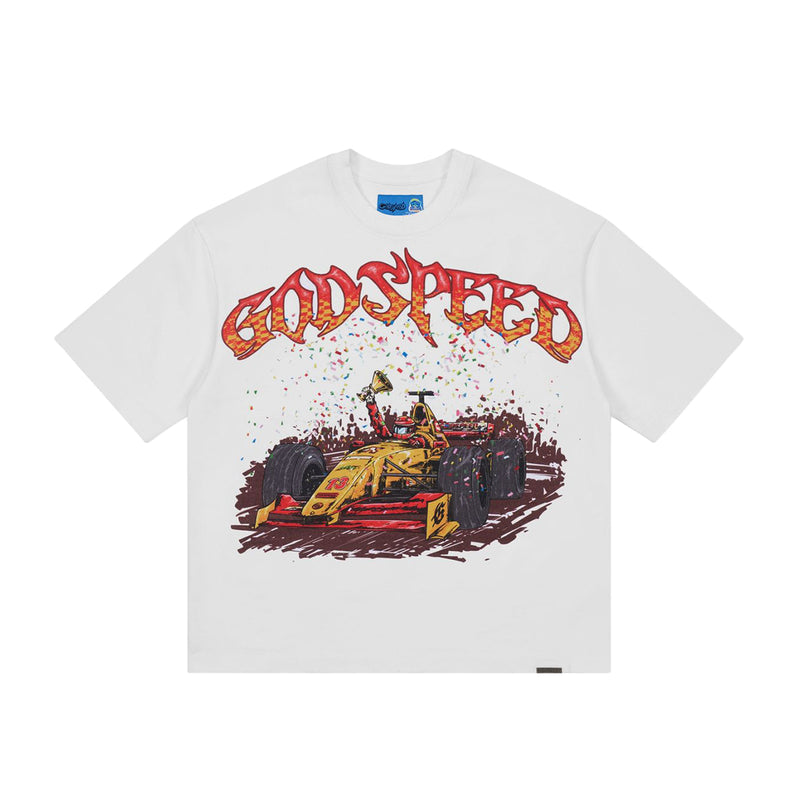 Godspeed Mens NextGen F1 Dreams Crew Neck T-Shirt White
