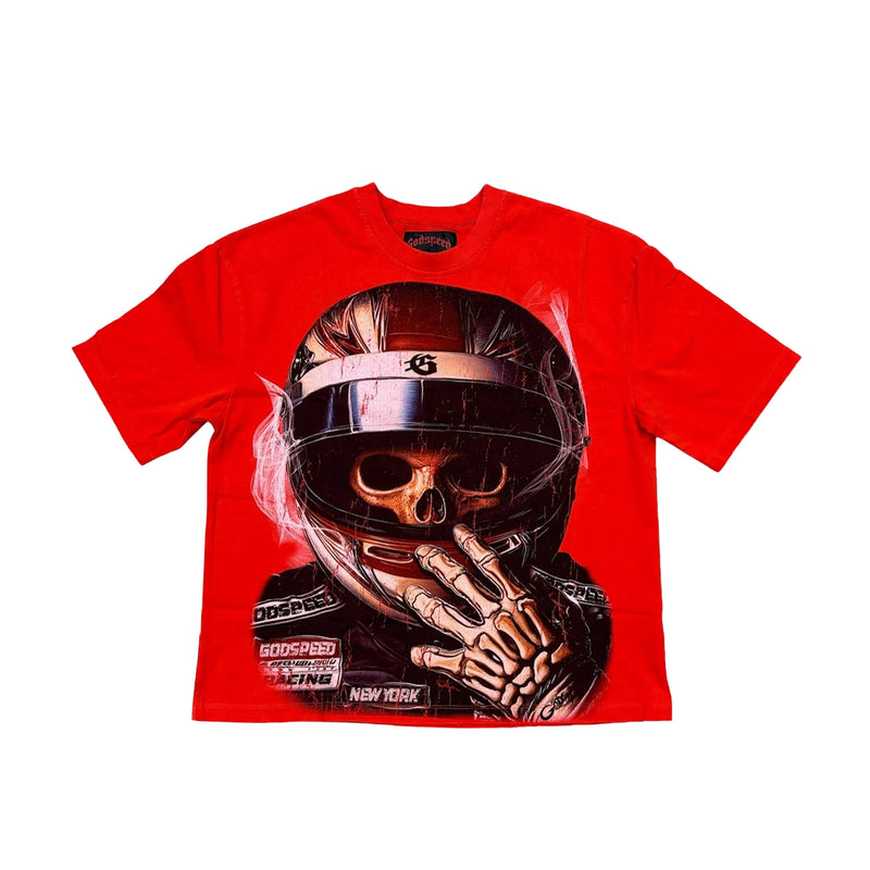 Godspeed Mens F1 World Cup Crew Neck T-Shirt Red