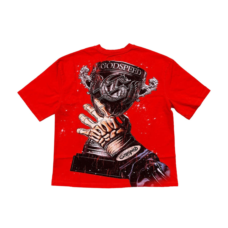 Godspeed Mens F1 World Cup Crew Neck T-Shirt Red