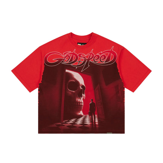 Godspeed Mens Fate'S Doorstep Crew Neck T-Shirt Red