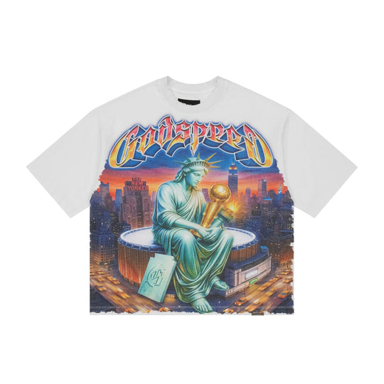 Godspeed Mens Finally Crew Neck T-Shirt White