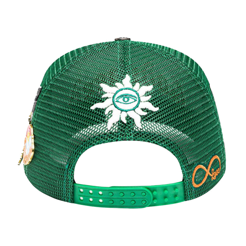 Godspeed Unisex Forever Trucker Hat Green/Red– Premium Lounge NY