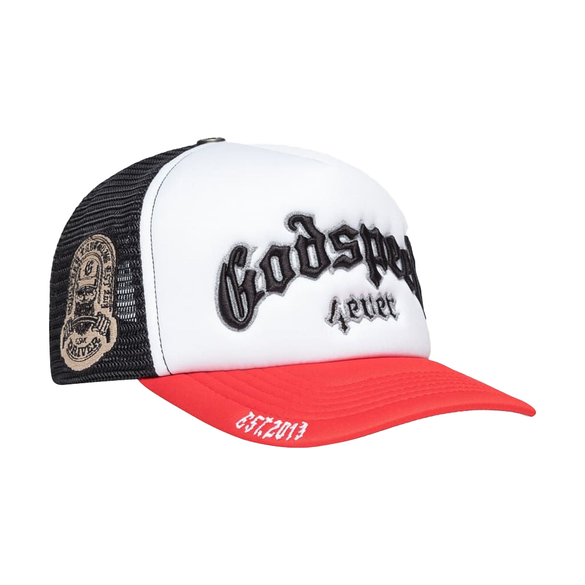 Godspeed Unisex Forever Foam Trucker Hat Black/Red | Premium Lounge NY