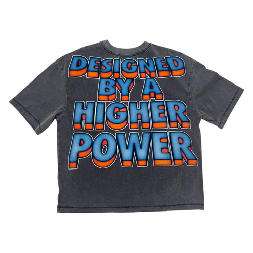 Godspeed Mens Galaxsee Crew Neck T-Shirt Grey Wash