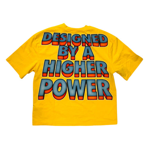 Godspeed Mens Galaxsee Crew Neck T-Shirt Yellow