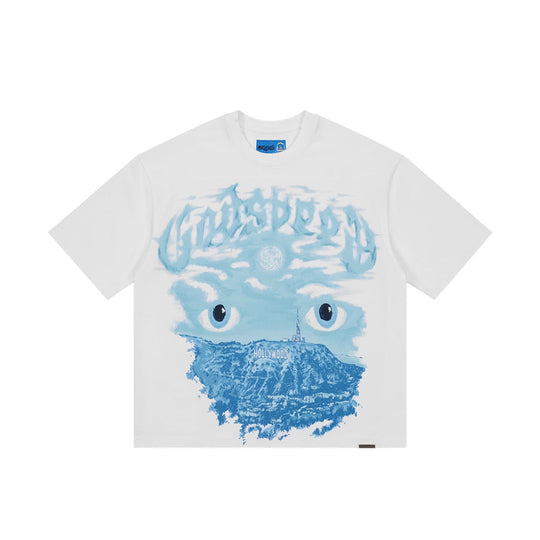 Godspeed Mens NextGen Hills Have Eyes II Crew Neck T-Shirt White