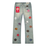 Godspeed Mens Infinity Multi Baggy Jeans Blue Wash