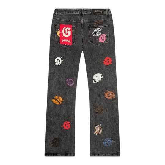 Godspeed Mens Infinity Multi Baggy Jeans Blue Wash | Premium Lounge NY