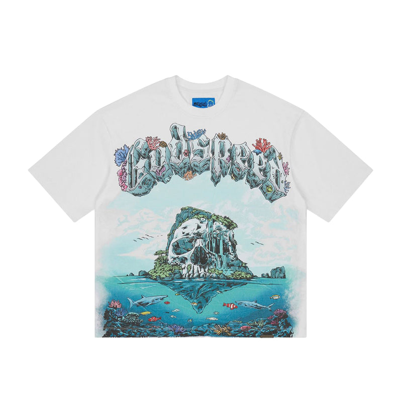 Godspeed Mens NextGen Island II Crew Neck T-Shirt White