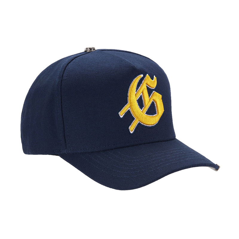 Godspeed Unisex Logo Snapback Hat Navy/Yellow