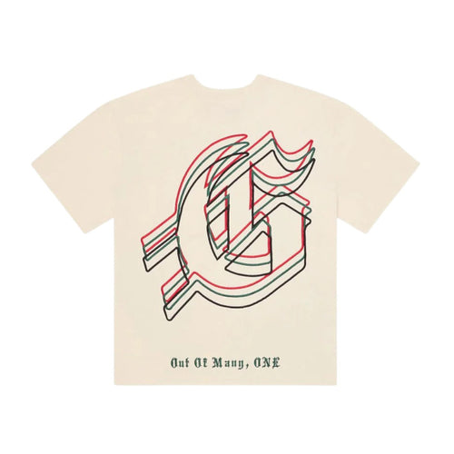 Godspeed Mens Mankind Vs AI III Crew Neck T-Shirt Bone Yellow