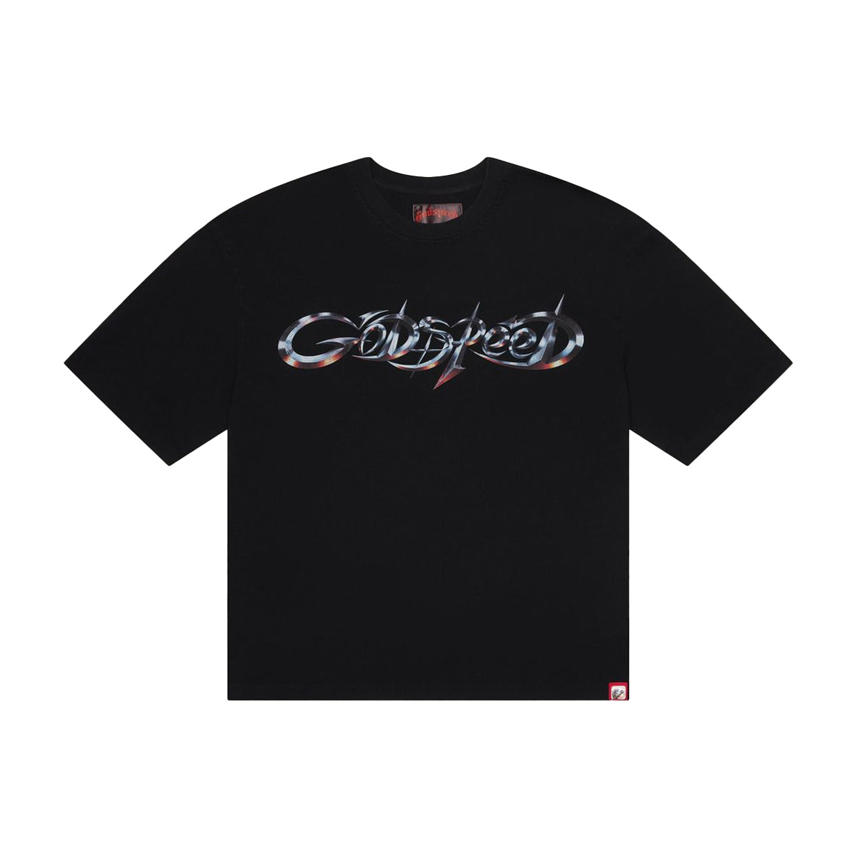 Godspeed Mens New Age Logo Crew Neck T-Shirt Black Wash