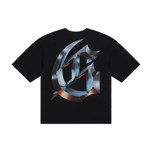 Godspeed Mens New Age Logo Crew Neck T-Shirt Black Wash