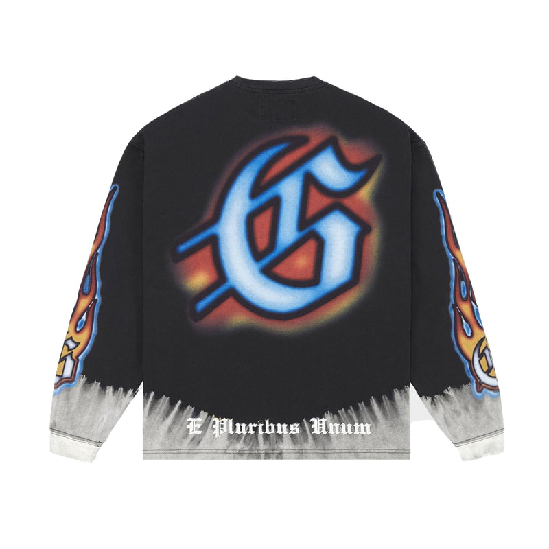 Godspeed Mens Off the Leash Long Sleeve Shirt Black Wash– Premium