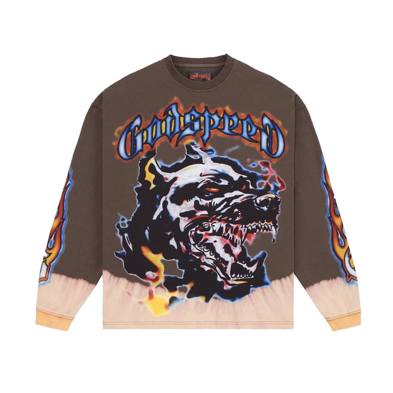 Godspeed Mens Off the Leash Long Sleeve Shirt Brown
