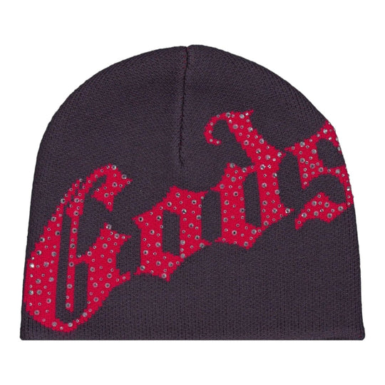 Godspeed Unisex OG Logo Studded Beanie Grey/Red