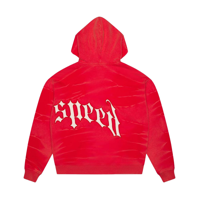 Godspeed Mens OG Logo Hoodie Red Tye Dye