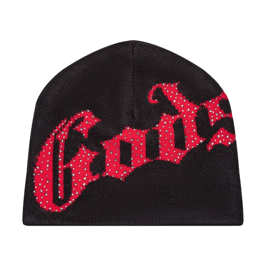 Godspeed Unisex OG Logo Studded Beanie Black/Red