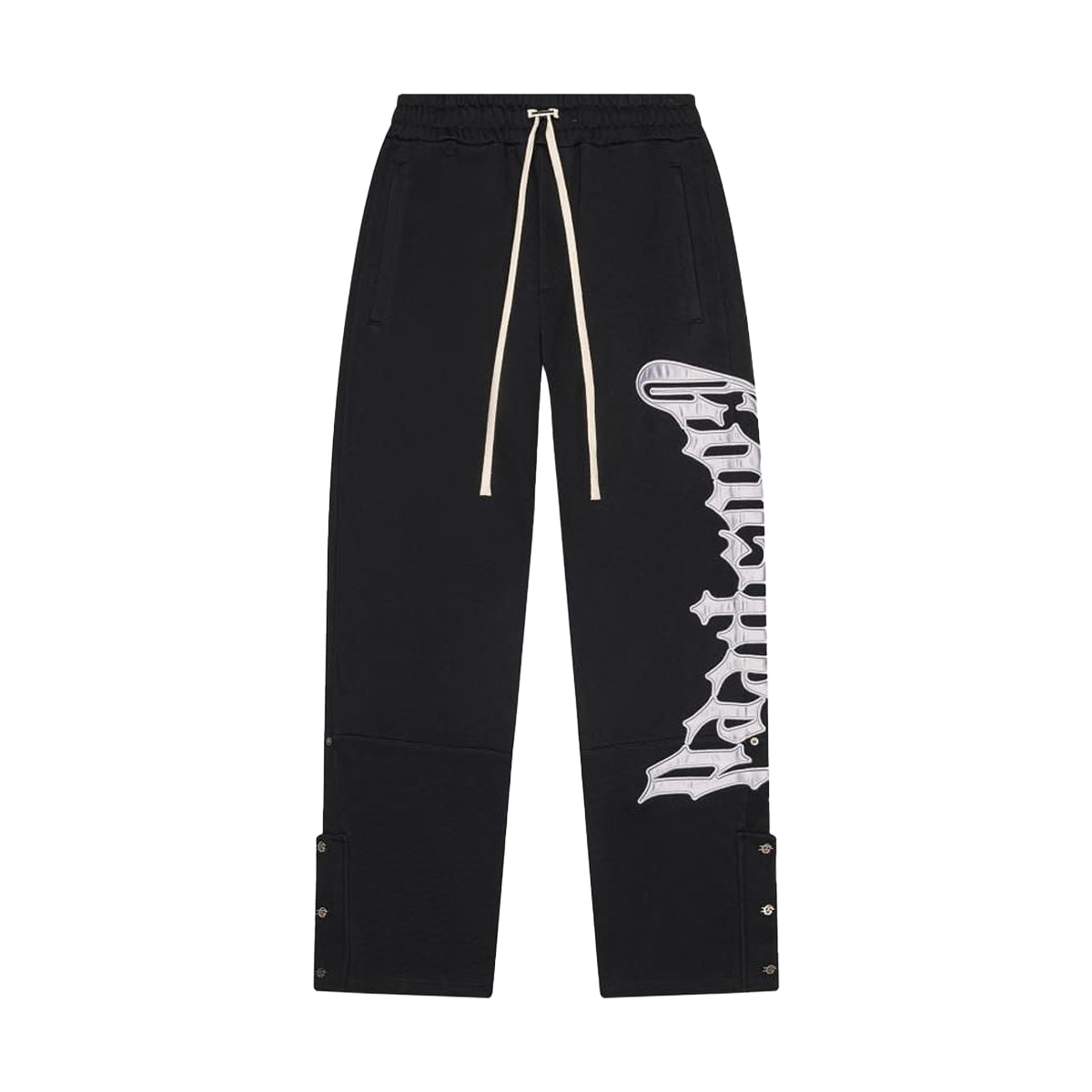 Godspeed Mens OG Logo Sweatpants Black Wash/Silver Satin Godspeed Mens OG Logo Sweatpants Black Wash/Silver Satin