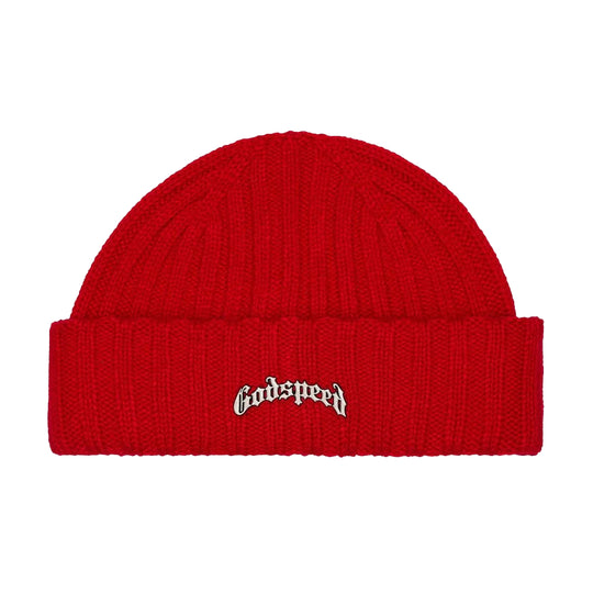 Godspeed Unisex OG Logo Emblem Beanie Red