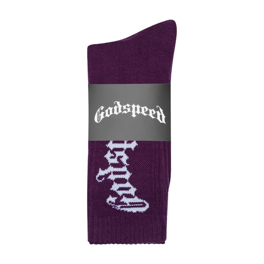 Godspeed Mens OG Logo Socks Grape