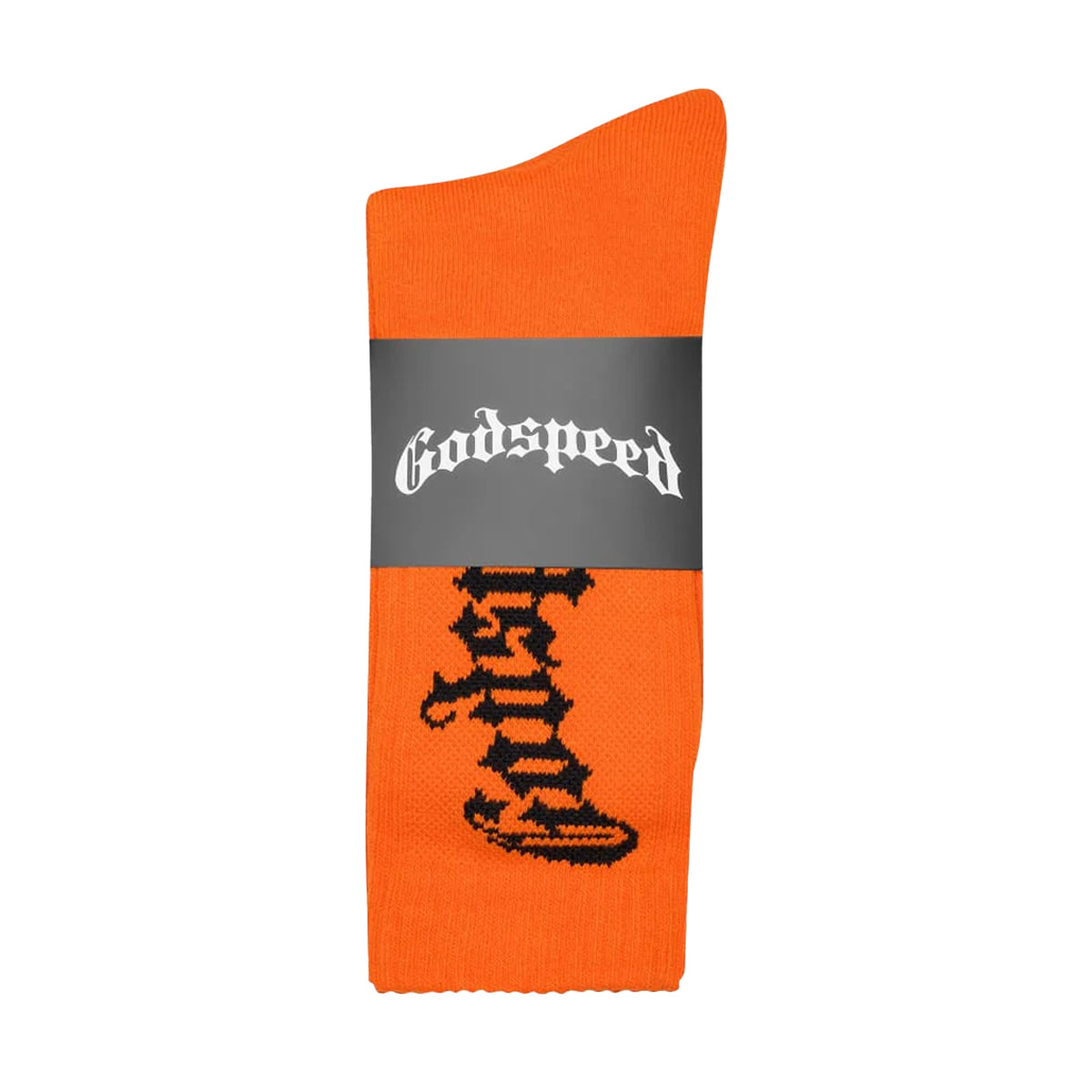 Godspeed Mens OG Logo Socks Orange Premium Lounge NY