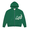 Godspeed Mens OG Logo V2 Zip Up Hoodie Green/White