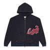 Godspeed Mens OG Logo V2 Zip Up Hoodie Navy/Red
