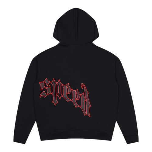 Godspeed Mens OG Logo V2 Boom Zip Up Hoodie Blk/Red
