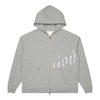 Godspeed Mens OG Logo V2 Boom Zip Up Hoodie Grey/Silver Satin