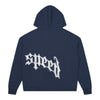 Godspeed Mens OG Logo V2 Boom Zip Up Hoodie Navy/Silver