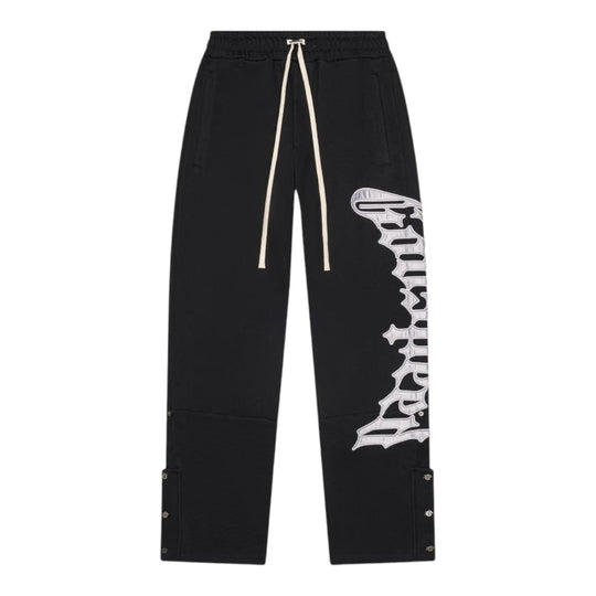 Godspeed Mens OG Logo V2 Boom Sweatpants Black/Silver Satin