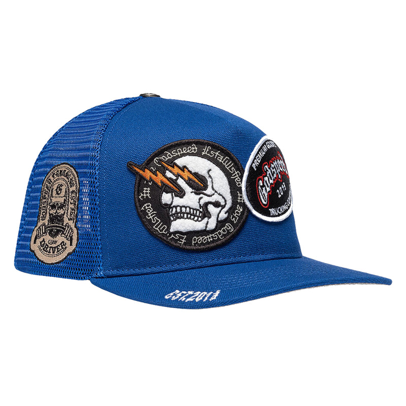 Godspeed Unisex OG Patch Trucker Hat Royal Blue