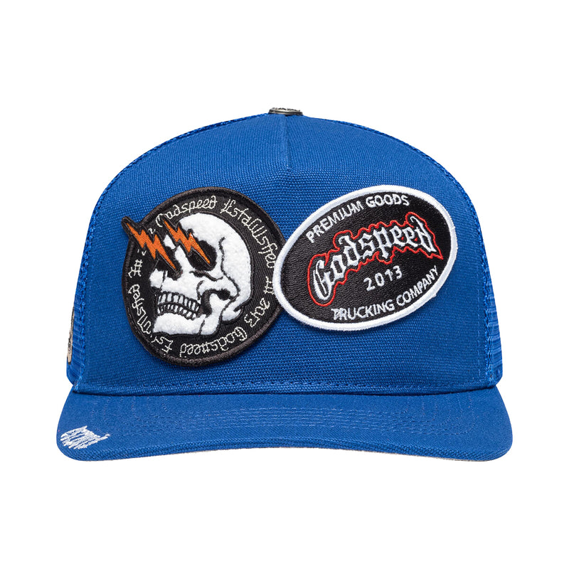 Godspeed Unisex OG Patch Trucker Hat Royal Blue