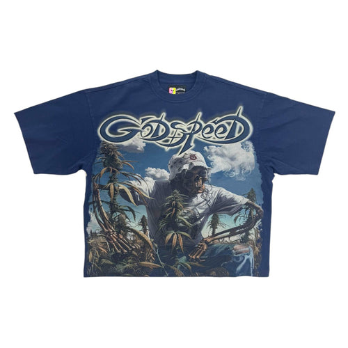 Godspeed Mens Outdoor Crew Neck T-Shirt Blueberry