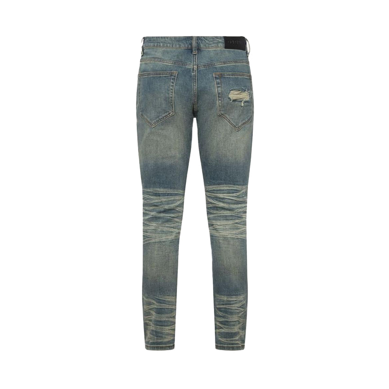 Godspeed Mens Rugby Patch Relaxed Fit Jeans Denim Blue