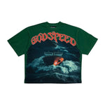 Godspeed Mens Sea Sick Crew Neck T-Shirt Green