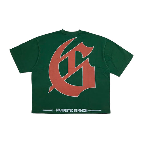 Godspeed Mens Sea Sick Crew Neck T-Shirt Green