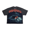 Godspeed Mens Sea Sick Crew Neck T-Shirt Grey Wash