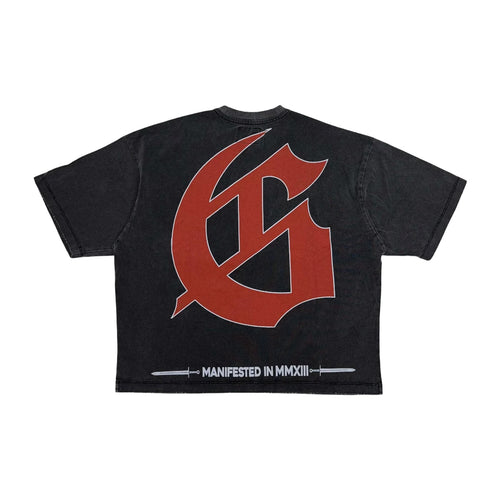 Godspeed Mens Sea Sick Crew Neck T-Shirt Grey Wash