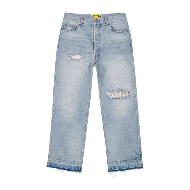 Godspeed Mens Sid Vicious Denim Jeans Blue Wash