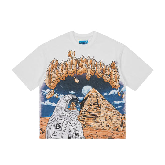 Godspeed Mens NextGen Sphinx Guardian Crew Neck T-Shirt White