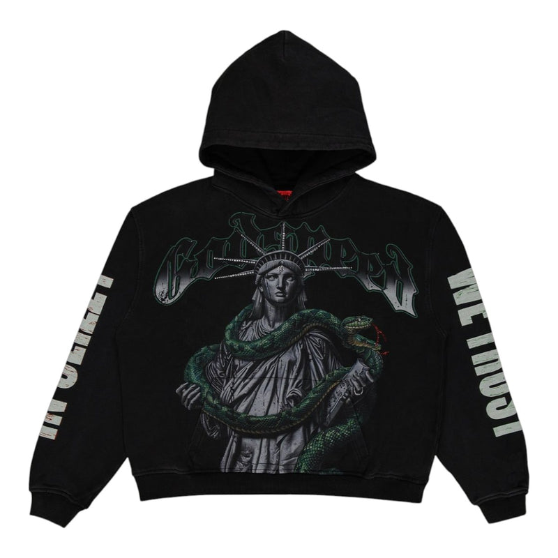 Godspeed Mens Top 5 Slizzy Hoodie Black Wash