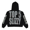 Godspeed Mens Top 5 Slizzy Hoodie Black Wash