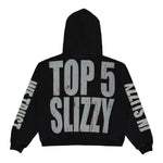 Godspeed Mens Top 5 Slizzy Hoodie Black Wash